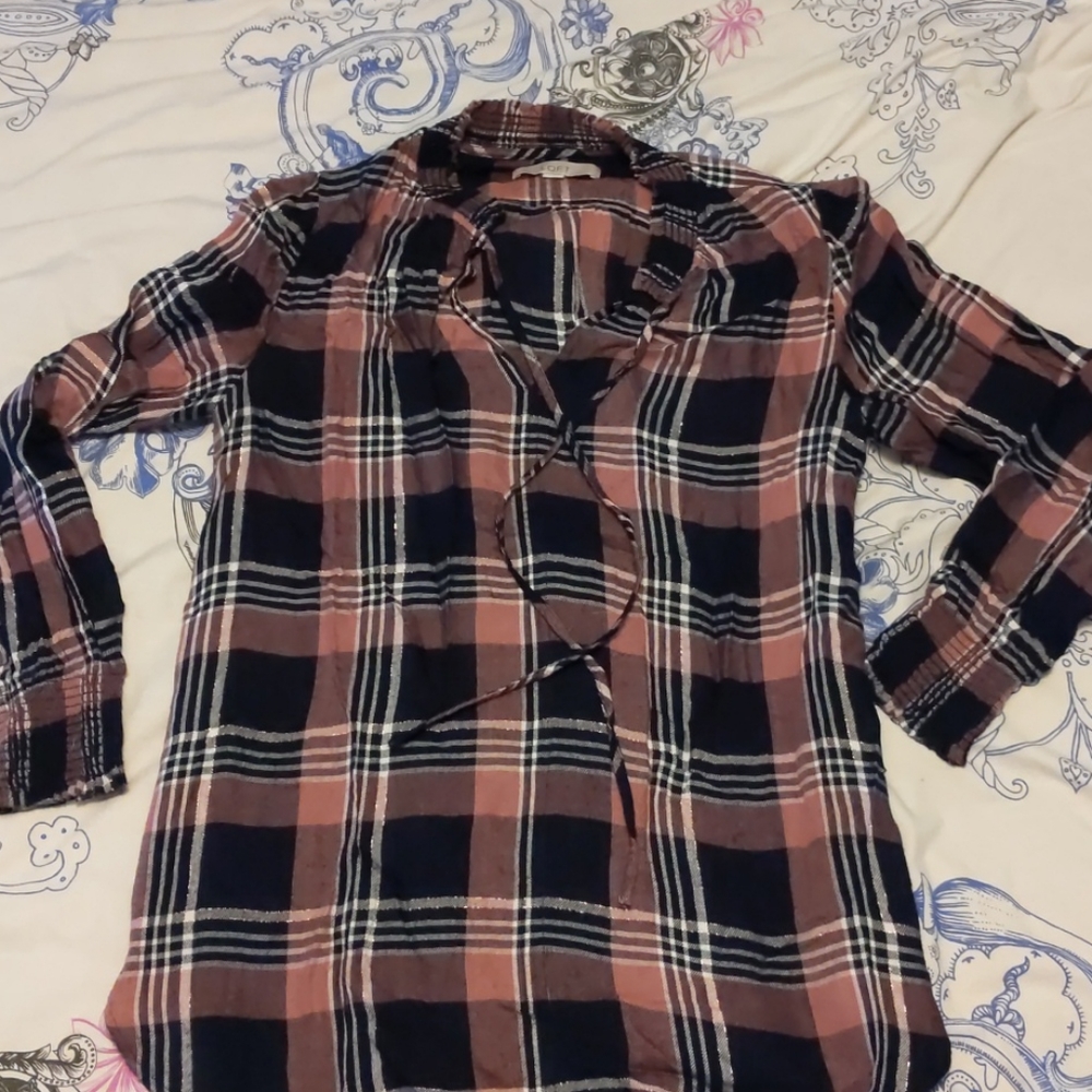 Plaid Loft Top
